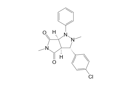 Pyrrolo[3,4-c]pyrazole-4,6(1H,5H)-dione, 3-(4-chlorophenyl)tetrahydro-2,5-dimethyl-1-phenyl-, (3.alpha.,3a.alpha.,6a.alpha.)-