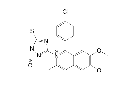3-METHYL-6,7-DIMETHOXY-1-(4-CHLOROPHENYL)-N-(5'-MERCAPTO-1'H-1,2,4-TRIAZOL-3'-YL)-ISOQUINOLINIUM-CHLORIDE