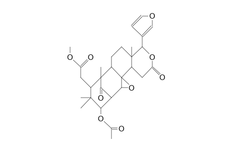 Methyl 3b-acetoxy-8,30-epoxy-1-oxo-meliacate