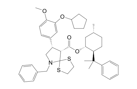 (1R,3R,4S)-8-Phenylmenthyl (8S,9R)-6-benzyl-8-(3-cyclopentyloxy-4-methoxyphenyl)-1,4-dithia-6-azaspiro[4.4]nonan-9-carboxylate