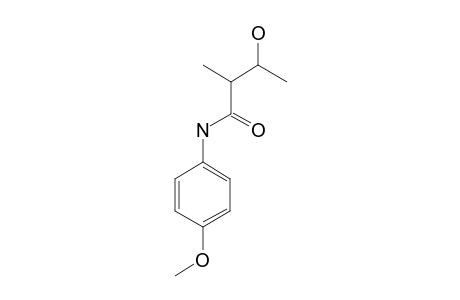ERYTHRO-N-(4-METHOXYPHENYL)-2-METHYL-3-HYDROXY-BUTANAMIDE