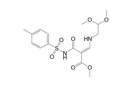 Methyl (E)-{[(4-Methylphenyl)sulfonyl]amino}carbonyl)-[(2,2-dimethoxyethyl)amino]prop-2-enoate