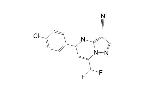 5-(4-chlorophenyl)-7-(difluoromethyl)pyrazolo[1,5-a]pyrimidine-3-carbonitrile