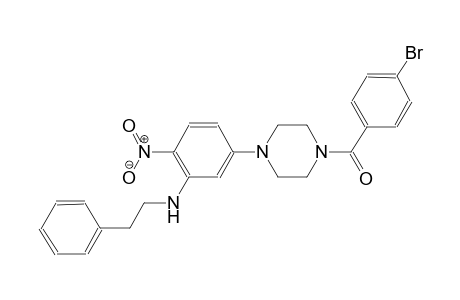 benzeneethanamine, N-[5-[4-(4-bromobenzoyl)-1-piperazinyl]-2-nitrophenyl]-