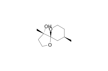 rel-(4S,5S,9R)-4-Hydroxy-4,9-dimethyl-1,6-dioxaspiro[4,5]decane