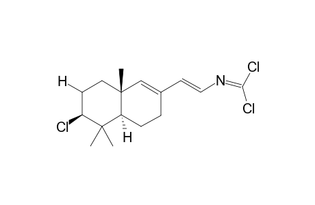 3-Chloro-4,4,9-trimethyl-7-{2'-[(dichloromethylene)amino]ethenyl]-1,2,3,4,5,6,9,10-octahydronaphthalene
