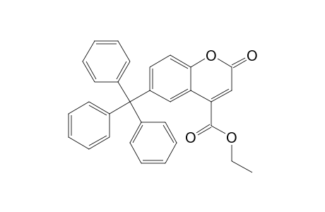 6-Triphenylmethyl-4-ethoxycarbonyl-2H-1-benzopyran-2-one