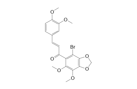 (2E)-1-(4-Bromo-6,7-dimethoxy-2H-1,3-benzodioxol-5-yl)-3-(3,4-dimethoxyphenyl)prop-2-en-1-one
