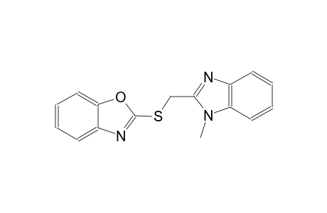2-(((1-methyl-1H-benzo[d]imidazol-2-yl)methyl)thio)benzo[d]oxazole