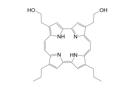 2,7-Bis(hydroxyethyl)-12,17-dipropylporphycene