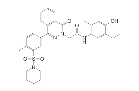 2-phthalazineacetamide, 1,2-dihydro-N-[4-hydroxy-2-methyl-5-(1-methylethyl)phenyl]-4-[4-methyl-3-(1-piperidinylsulfonyl)phenyl]-1-oxo-