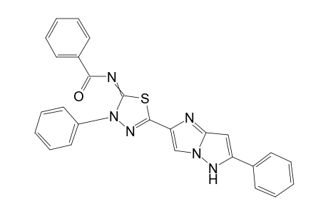 N-(3-phenyl-5-(6-phenyl-5H-imidazo[1,2-b]pyrazol-2-yl)-1,3,4-thiadiazol-2(3H)-ylidene)benzamide