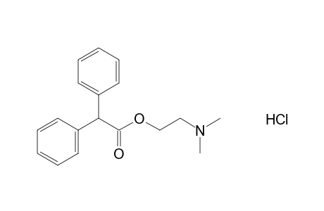 diphenylacetic acid, 2-(dimethylamino)ethyl ester, hydrochloride