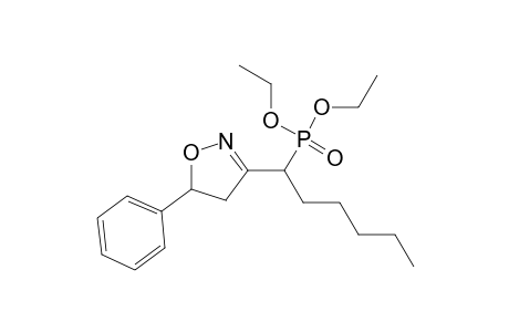 Phosphonic acid, [1-(4,5-dihydro-5-phenyl-3-isoxazolyl)hexyl]-, diethyl ester