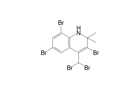 4-(dibromomethyl)-1,2-dihydro-2,2-dimethyl-3,6,8-tribromoquinoline