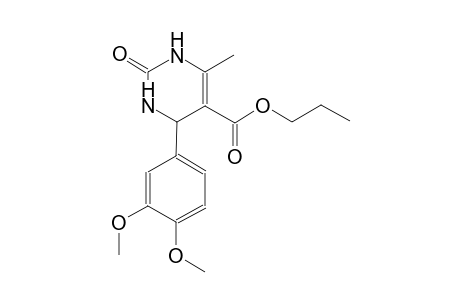 propyl 4-(3,4-dimethoxyphenyl)-6-methyl-2-oxo-1,2,3,4-tetrahydro-5-pyrimidinecarboxylate