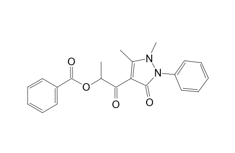 4-(2-(phenylcarbonyloxy)-1-oxopropyl)-2,3-dimethyl-1-phenyl-3-pyrazolin-5-one