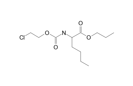 dl-Norleucine, N-(2-chloroethoxycarbonyl)-, propyl ester