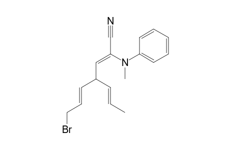 (2Z,6E)-7-Bromo-2-(N-methylanilino)-4-prop-1-enylhepta-2,5-dienenitrile