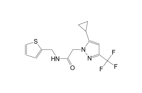 2-[5-cyclopropyl-3-(trifluoromethyl)-1H-pyrazol-1-yl]-N-(2-thienylmethyl)acetamide