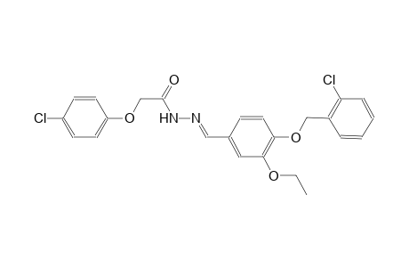N'-((E)-{4-[(2-chlorobenzyl)oxy]-3-ethoxyphenyl}methylidene)-2-(4-chlorophenoxy)acetohydrazide