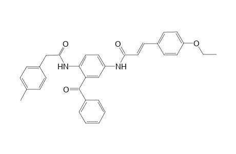 (E)-3-(4-ethoxyphenyl)-N-[4-[2-(4-methylphenyl)ethanoylamino]-3-(phenylcarbonyl)phenyl]prop-2-enamide