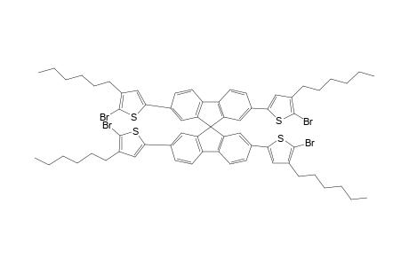 2-bromanyl-3-hexyl-5-[2',7,7'-tris(5-bromanyl-4-hexyl-thiophen-2-yl)-9,9'-spirobi[fluorene]-2-yl]thiophene