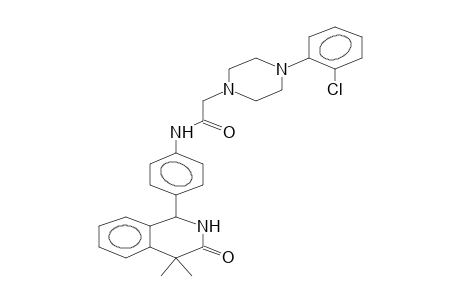 4,4-DIMETHYL-1-{4-[4-(2-CHLOROPHENYL)PIPERAZINOACETYL]AMINOPHENYL}-1,4-DIHYDRO-3(2H)-ISOQUINOLINONE