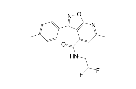 isoxazolo[5,4-b]pyridine-4-carboxamide, N-(2,2-difluoroethyl)-6-methyl-3-(4-methylphenyl)-