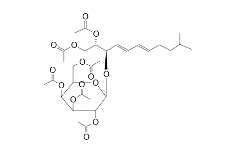 (2R,3S)-3-O-[BETA-D-(TETRA-O-ACETYL)GALACTOPYRANOSYL]-1,2-DIACETOXY-10-METHYL-4E,6-UNDECADIENE