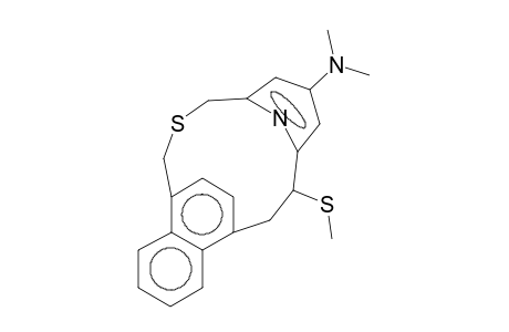 2-Thia[[3](1,4)naphthaleno[2](2,6]pyridinophane, 18-(dimethylamino)-13-(methylthio)-