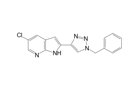 2-(1-benzyl-1H-1,2,3,-triazol-4-yl)-5-chloro-1H-pyrrolo[2,3-b]pyridine