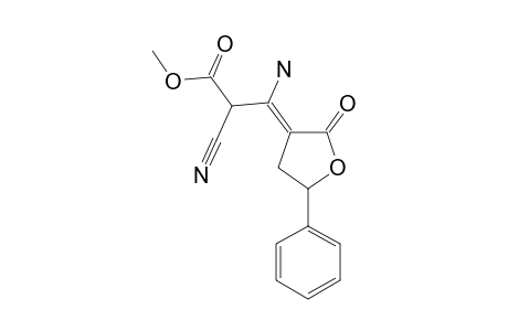 METHYL-CIS-3-AMINO-2-CYANO-3-(TETRAHYDRO-2-OXO-5-PHENYLFURAN-3-YL)-PROPENOATE