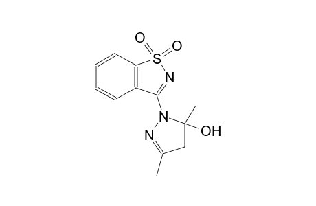 1-(1,1-dioxido-1,2-benzisothiazol-3-yl)-3,5-dimethyl-4,5-dihydro-1H-pyrazol-5-ol