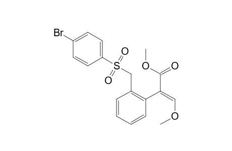 Benzeneacetic acid, 2-[[(4-bromophenyl)sulfonyl]methyl]-alpha-(methoxymethylene)-, methyl ester