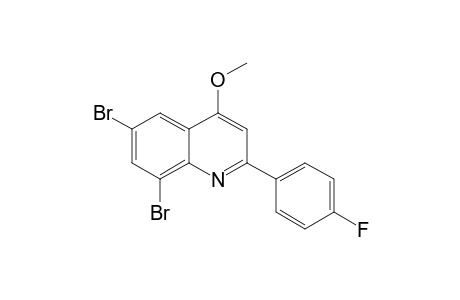 2-(6,8-DIBROMO)-2-(4-FLUOROPHENYL)-4-METHOXY-QUINOLINE