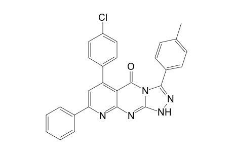 6-(4-Chlorophenyl)-3-(4-methylphenyl)-8-phenyl-1H-pyrido[2,3-d][1,2,4]triazolo[4,3-a]pyrimidin-5-one
