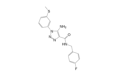 1H-1,2,3-triazole-4-carboxamide, 5-amino-N-[(4-fluorophenyl)methyl]-1-[3-(methylthio)phenyl]-