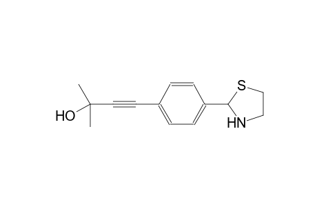 3-butyn-2-ol, 2-methyl-4-[4-(2-thiazolidinyl)phenyl]-