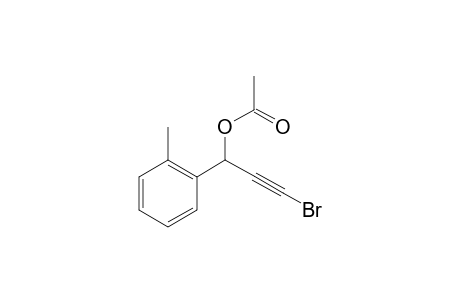 3-Bromo-1-o-tolylprop-2-ynyl acetate