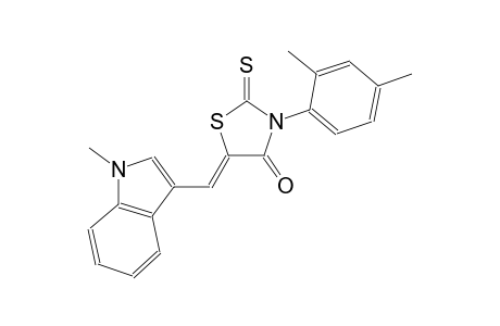 (5Z)-3-(2,4-dimethylphenyl)-5-[(1-methyl-1H-indol-3-yl)methylene]-2-thioxo-1,3-thiazolidin-4-one