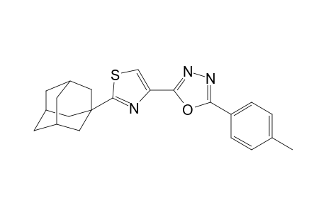 2-(2-Adamantyl-1,3-thiazol-4-yl)-5-(4-methylphenyl)-1,3,4-oxadiazole
