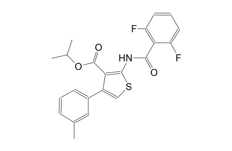 isopropyl 2-[(2,6-difluorobenzoyl)amino]-4-(3-methylphenyl)-3-thiophenecarboxylate