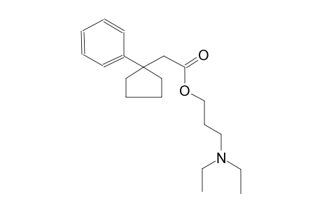cyclopentaneacetic acid, 1-phenyl-, 3-(diethylamino)propyl ester