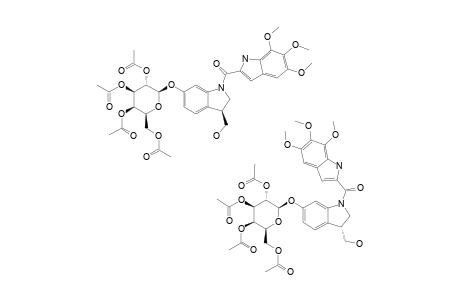 #18A;[(3R/S)-3-HYDROXYMETHYL-1-(5,6,7-TRIMETHOXY-INDOL-2-YL-CARBONYL)-2,3-DIHYDRO-1H-INDOL-6-YL]-2,3,4,6-TETRA-O-ACETYL-BETA-D-GALACTOPYRANOSIDE