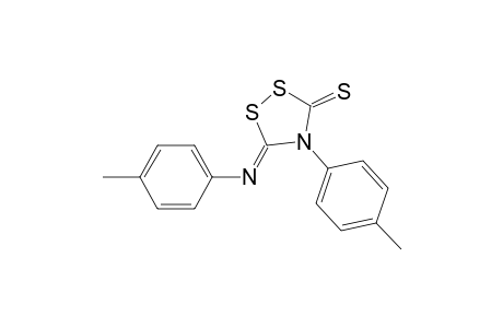 1,2,4-Dithiazolidine-3-thione, 4-(4-methylphenyl)-5-[(4-methylphenyl)imino]-