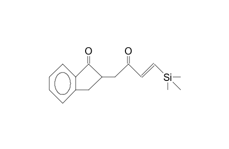 (E)-2-(2-Oxo-4-trimethylsilyl-3-butenyl)-2,3-dihydro-1H-inden-1-one