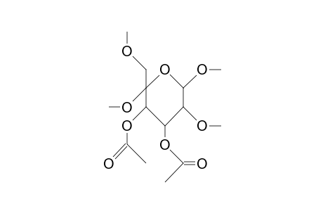 Methyl 5-C-methoxy-2,6-di-O-methyl-B-D-galactopyranoside diacetate