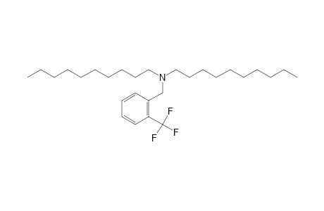 2-Trifluoromethylbenzylamine, N,N-didecyl-