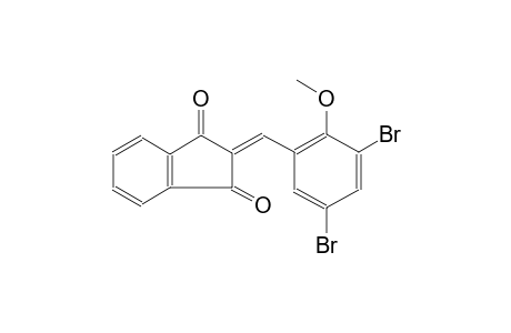 1H-indene-1,3(2H)-dione, 2-[(3,5-dibromo-2-methoxyphenyl)methylene]-